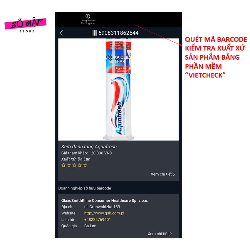 [SALE] [CAM KẾT 100% CHÍNH HÃNG] Kem Đánh Răng Trắng Răng AQUAFRESH Dạng Ống 100ml Ba Lan - Bảo Vệ Răng Suốt 24h