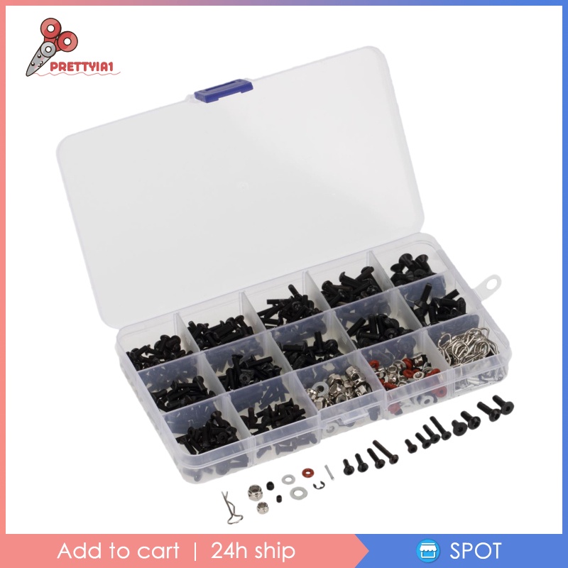 Bộ 500 Ốc Lục Giác M3 M4 Tỉ Lệ 1 / 8 1 / 10 1 / 12 Cho Xe Đồ Chơi RC