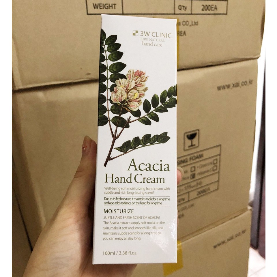 Kem dưỡng da tay 3W Clinic Acacia Hand Cream 100ml Hàn Quốc - QM Beauty | BigBuy360 - bigbuy360.vn