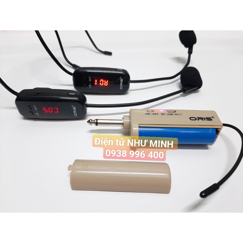 Micro đeo tai không dây 2 người UHF ORIS 998