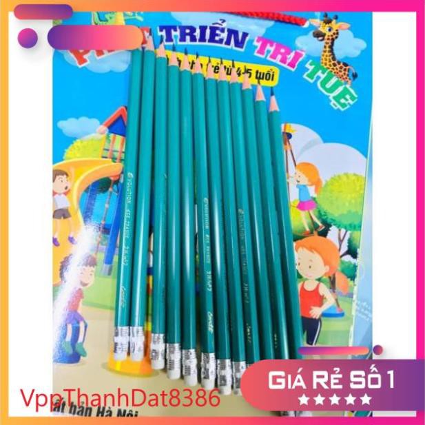 (Sale)  Bút chì gỗ 2B mầu xanh giá siêu rẻ siêu đẹp