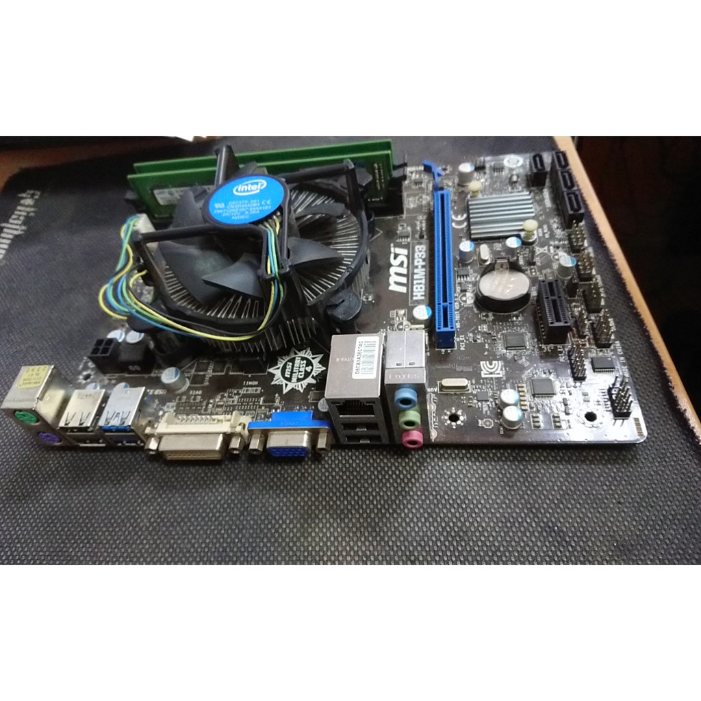 Combo MSI H81M-P33 + i3 4150 + 8GB ram