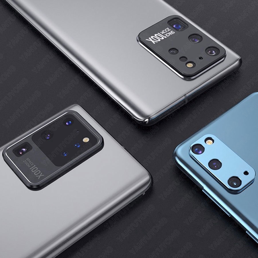 Vòng kim loại bảo vệ camera sau cao cấp cho Samsung Galaxy Note 20 Ultra S20 Plus