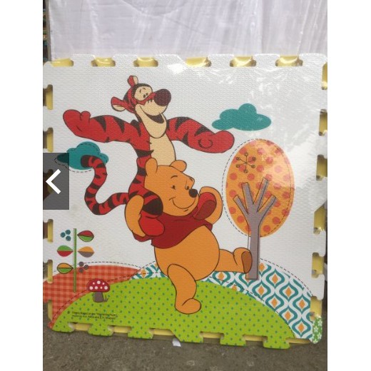 [Trợ giá] Bộ 4 miếng thảm xốp hoạt hình gấu Pooh/Mickey kích thước 60x60cm
