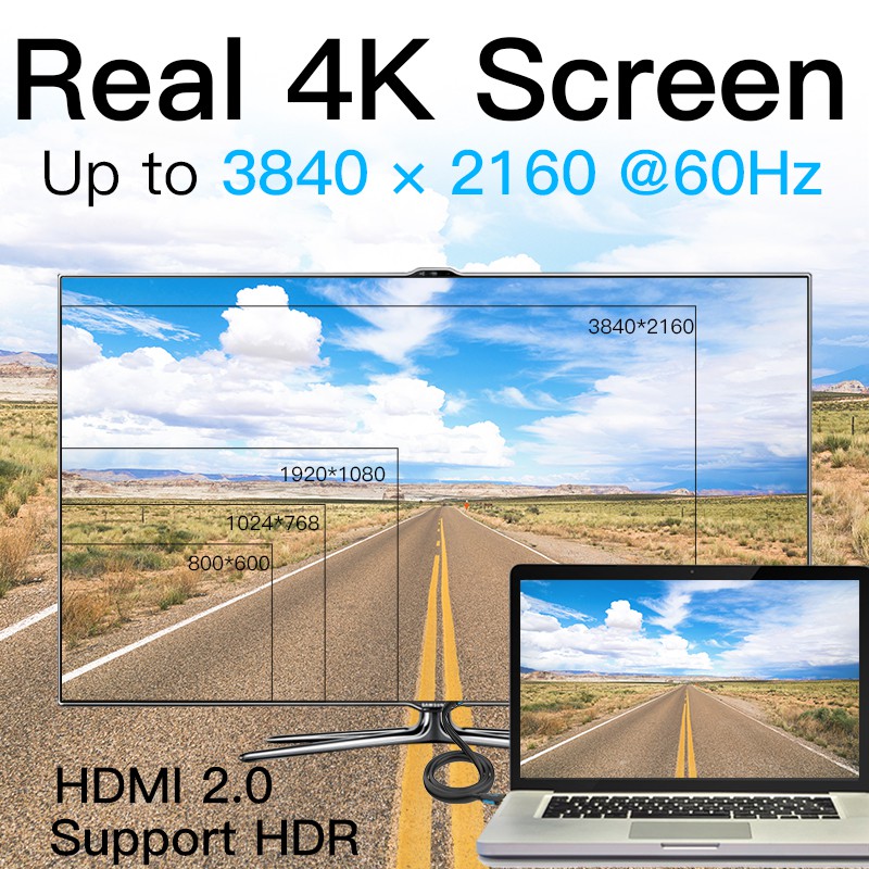 [Mã ELTECHZONE giảm 5% đơn 500K] Cáp HDMI tròn chuẩn 1.4 hỗ trợ 2k, 4k dài 15m - Vention VAA-M02-B1500 - BEN