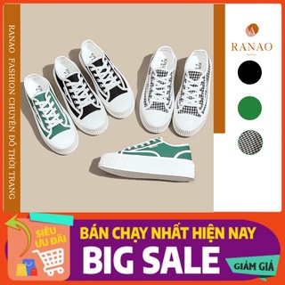 Giày Thể Thao Nữ Sneaker Độn 4cm Giày Fashion Dây Buộc Hotrend