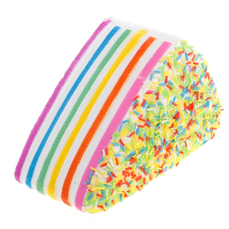 Đồ chơi squishy Giảm Stress Hình Bánh Kem Tam Giác Dễ Thương Cho Bé
