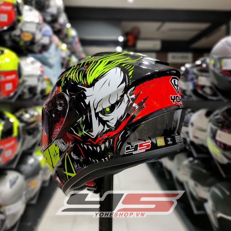 MŨ BẢO HIỂM YOHE 981 JOKER - FULLFACE 2 kính