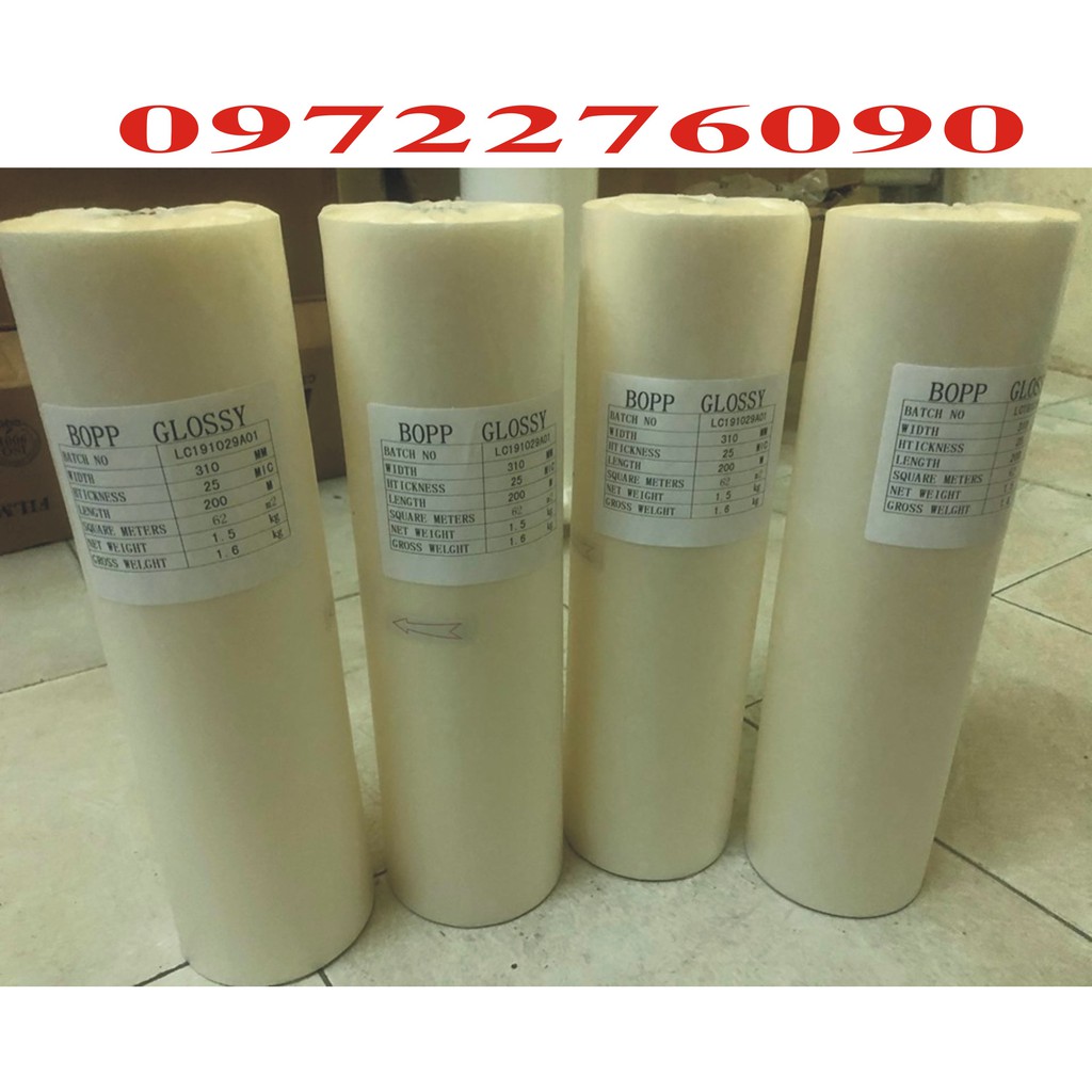 Cuận màng cán nhiệt BOPP bóng khổ 31cm