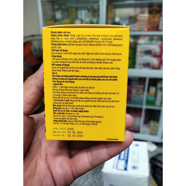 Lactomin plus Hàn Quốc,Men vi sinh Lactomin Plus bổ sung lợi khuẩn, ngừa rối loạn tiêu hóa hấp thụ dinh dưỡng tối ưu