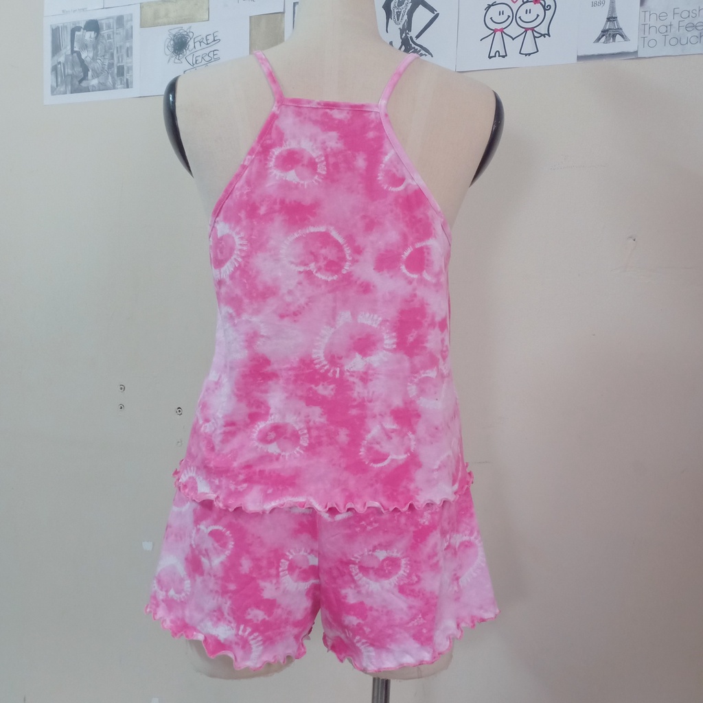 Bộ ngủ yếm duyên dáng chất liệu thun cotton RCB18