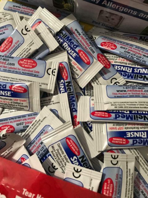 Bình rửa mũi Neilmed 50 gói muối