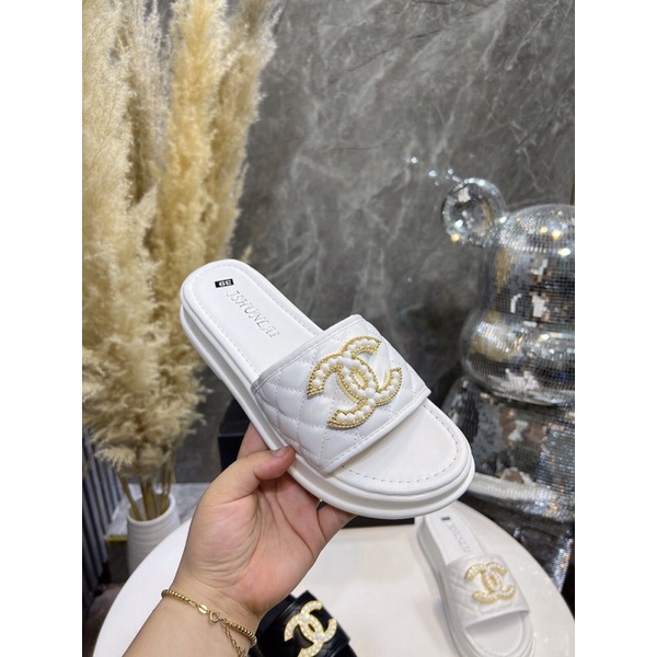 Bán sỉ Dép nữ đế bánh mì quai bản chần chỉ tag X ngọc sang xịn