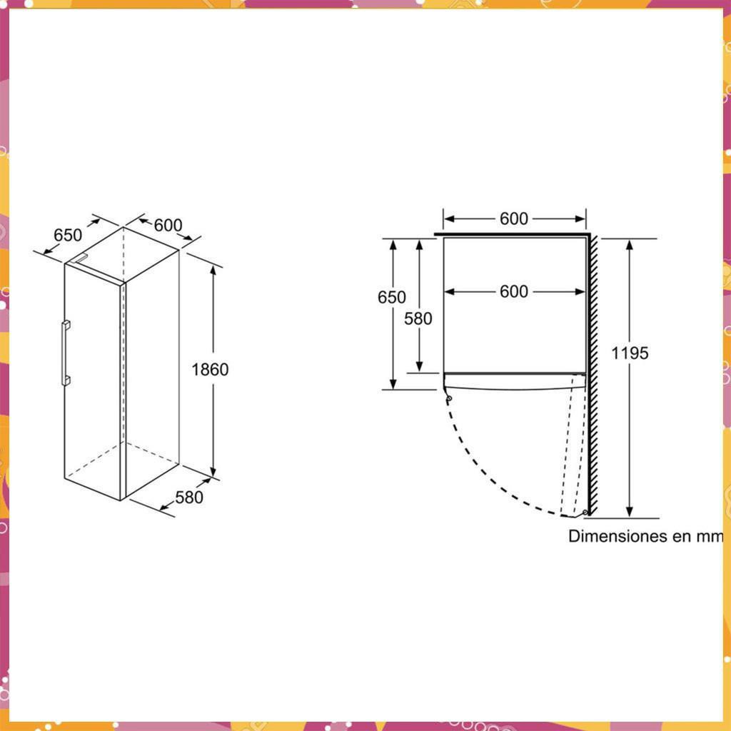 Tủ Lạnh Side By Side Bosch GSN36VI3P - Seri 4 TGB nhập khẩu nguyên chiếc ( Phân Phối Chính Hãng )