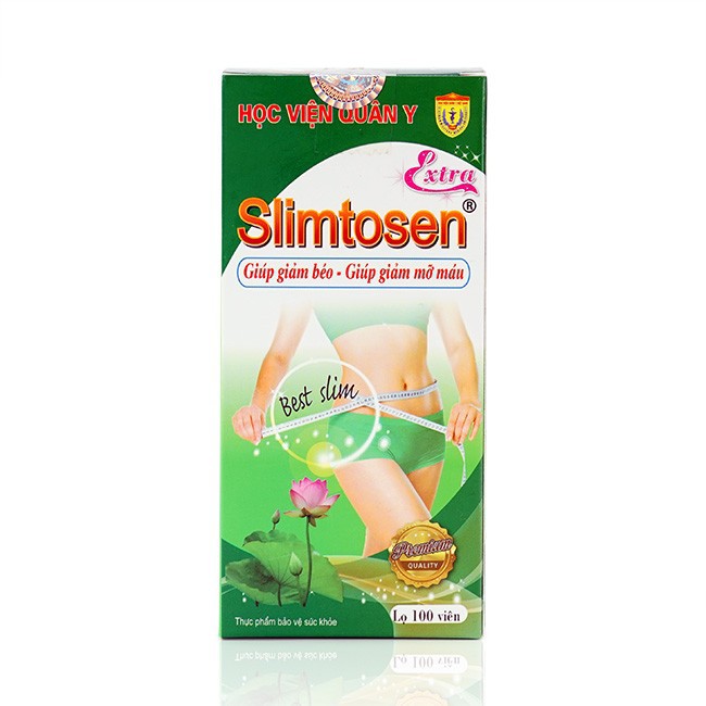 Viên Slimtosen extra Học viện quân y giảm béo an toàn H154