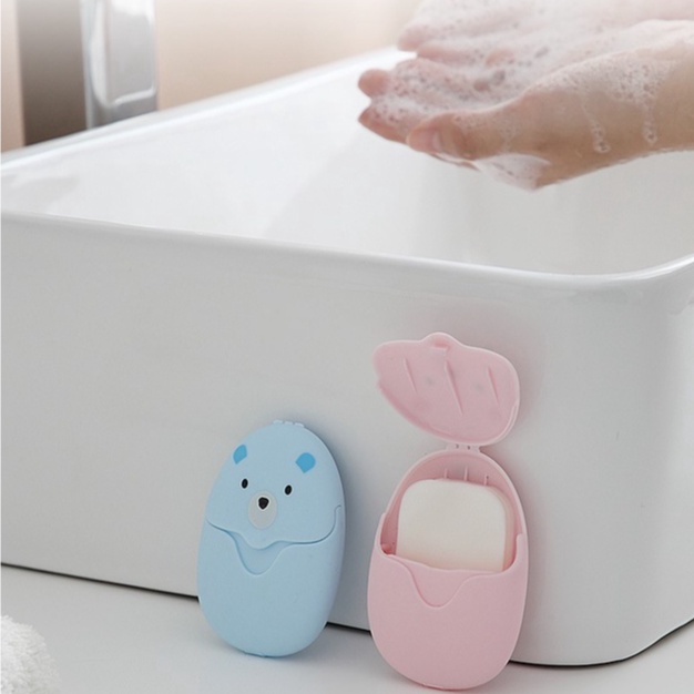 Xà Phòng Giấy Sát Khuẩn Du Lịch Xà Bông Rửa Tay Dạng Miếng Bỏ Túi Tiện Lợi