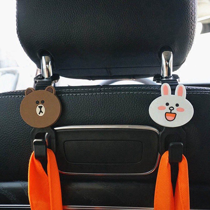 Bộ 2 Móc Treo Đồ Gắn Ghế Xe Hơi
