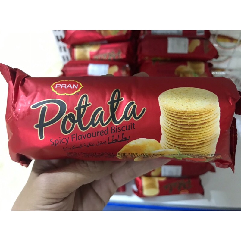 Bánh quy khoai tây vị cay POTATA Pran 100g