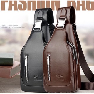 Túi Đeo Chéo Nam Cao Cấp Da Trơn