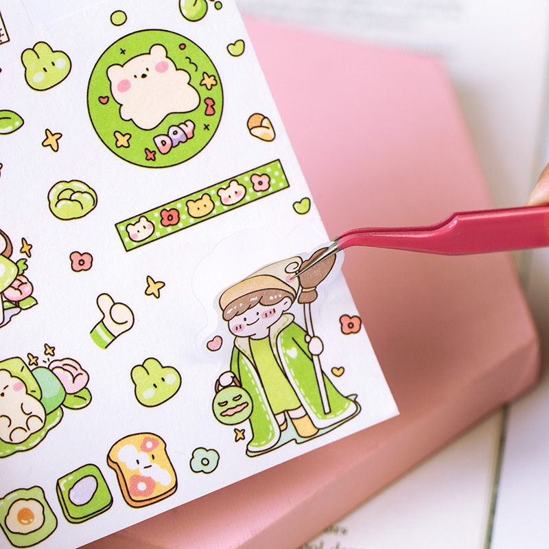 Nhíp gắp chống tĩnh điện màu macaron xinh xắn cho văn phòng trường học tiện dụng