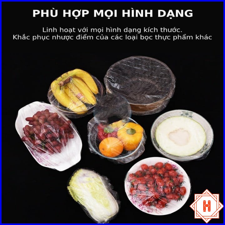 Túi 100 màng bọc thực phẩm nilong co giãn { H }