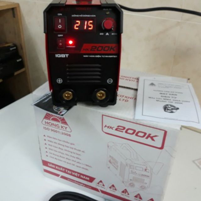 Máy hàn điện tử Hồng Ký HK 200K-máy hàn HK200K full phụ kiện