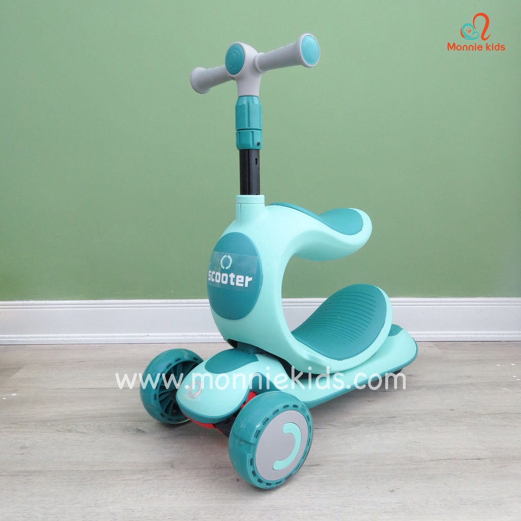 Xe trượt scooter cho bé SASA 3 in 1, xe trượt scooter 3 bánh trẻ em - Monnie Kids