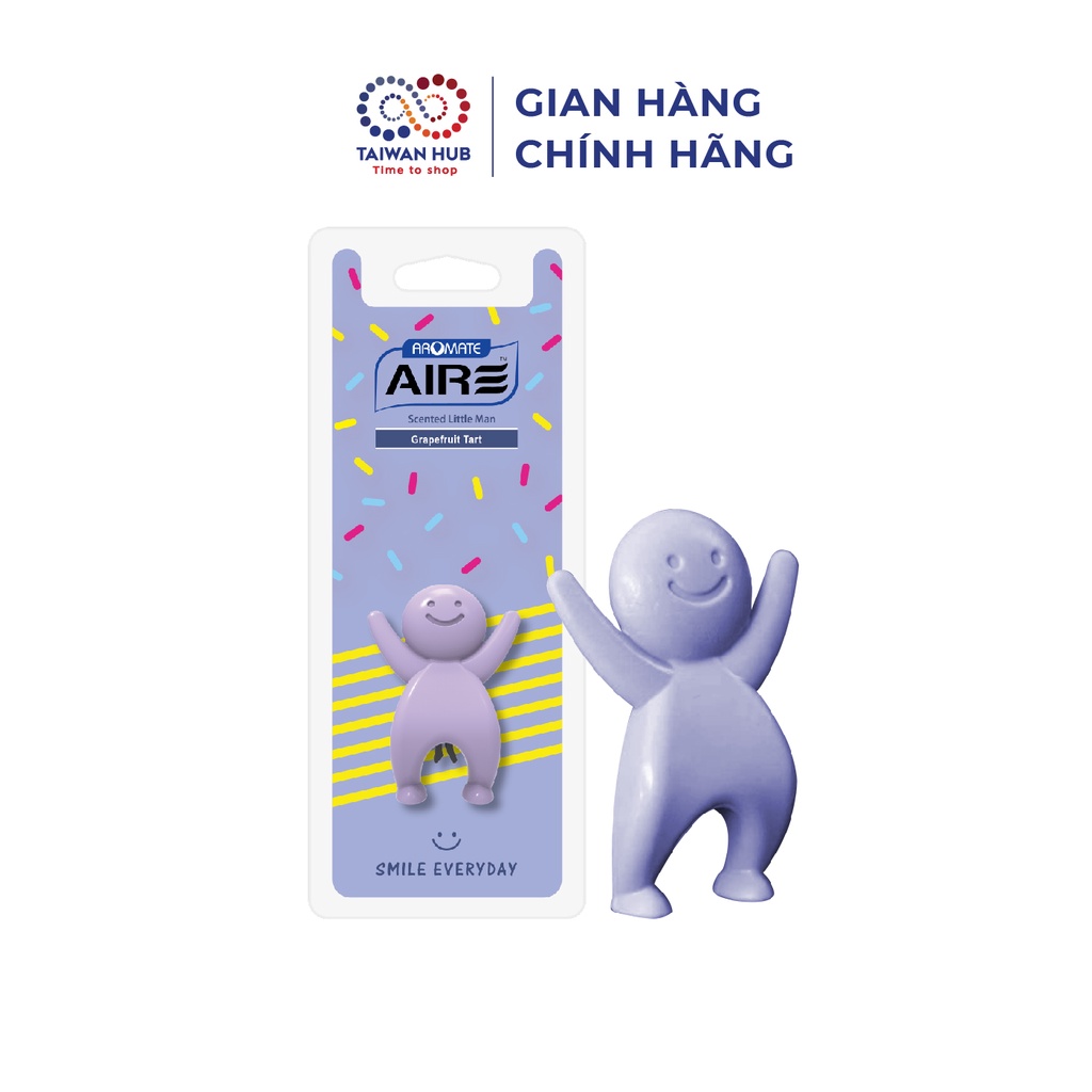 Nước Hoa Thơm Nhà Cửa Ô Tô Xe Hơi Hương Tart Bưởi Hình Người Hạnh Phúc Aromate Đài Loan Chính Hãng Nhập Khẩu- Taiwan Hub