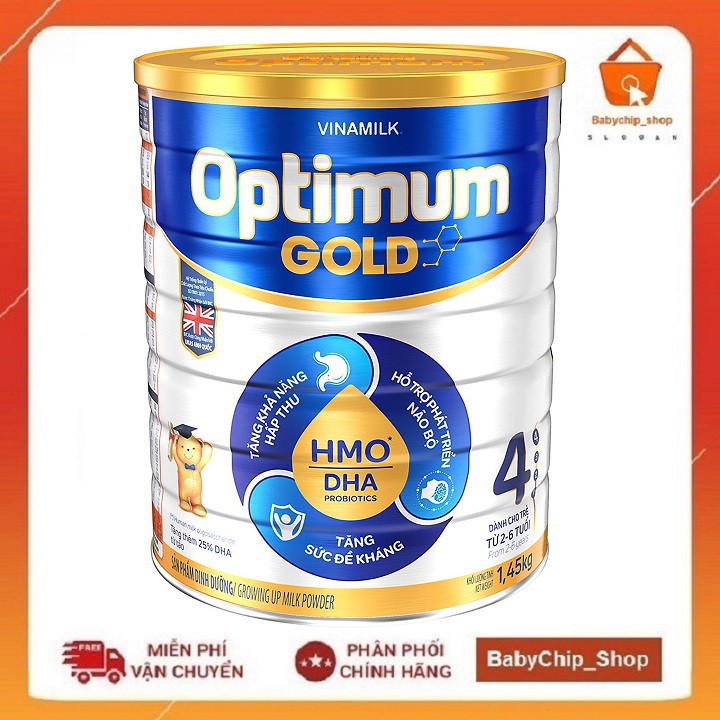 Sữa bột Optimum Gold 4 1.45kg ( Date 2023 )