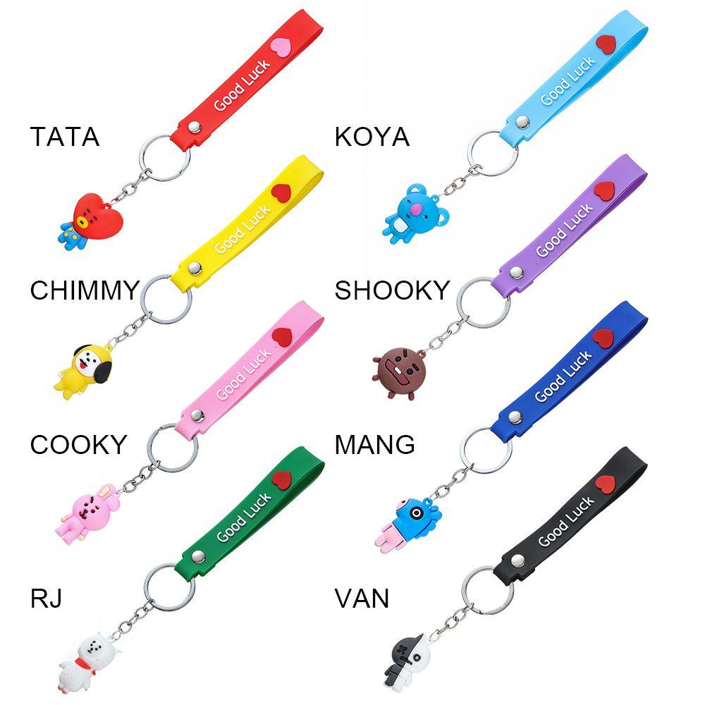 Móc Khóa Silicon Hình BT21 3D Dễ Thương