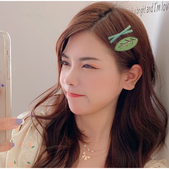 Set 6 món kẹp tóc trang trí cho bạn gái đa sắc màu siêu xinh BAG U KTDS474