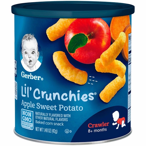 Bánh Gerber lùn Lil' Crunchies dạng que cho bé từ 8 tháng tuổi