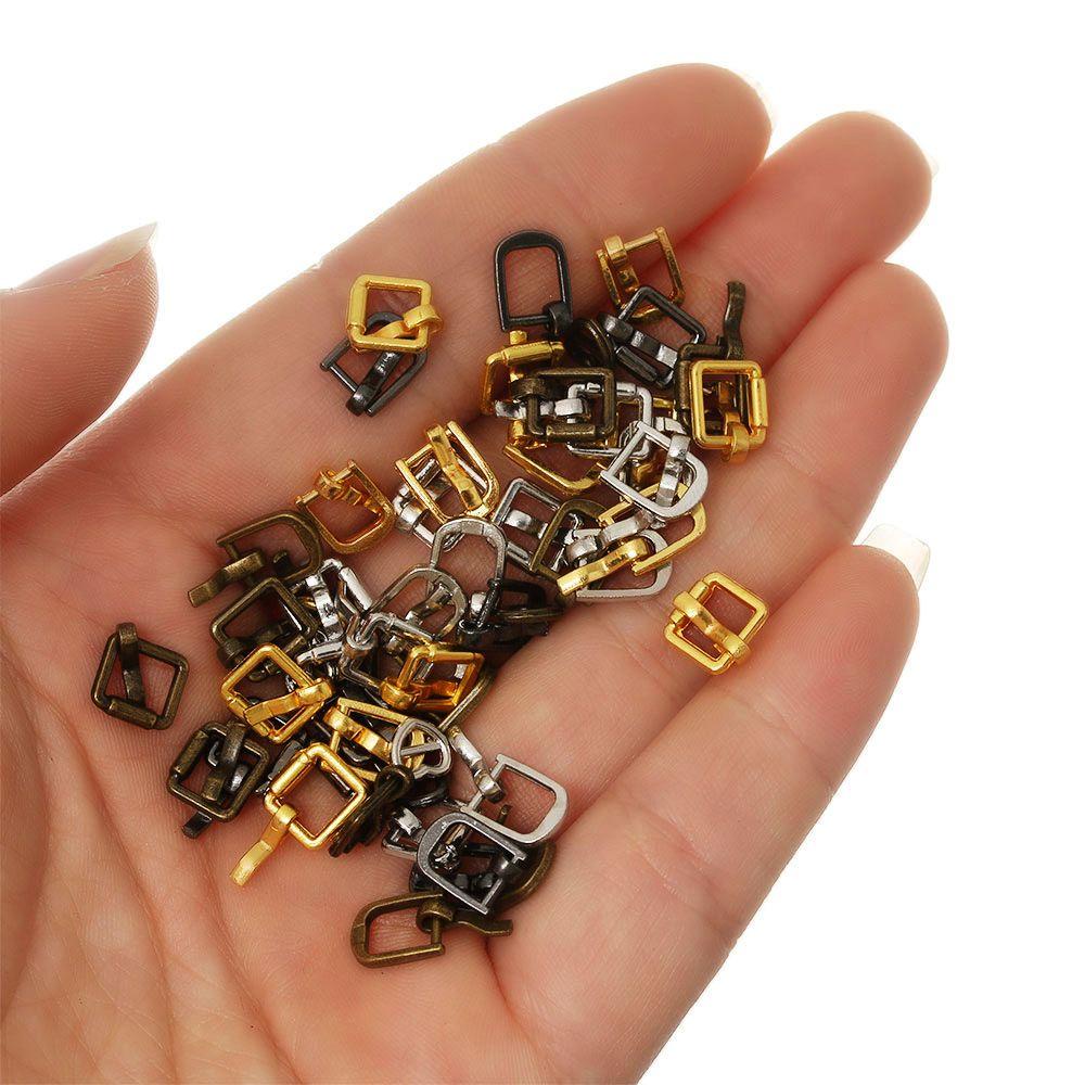 Set 20 / 40 Khóa Túi Xách Hình Trái Tim 3 / 5mm