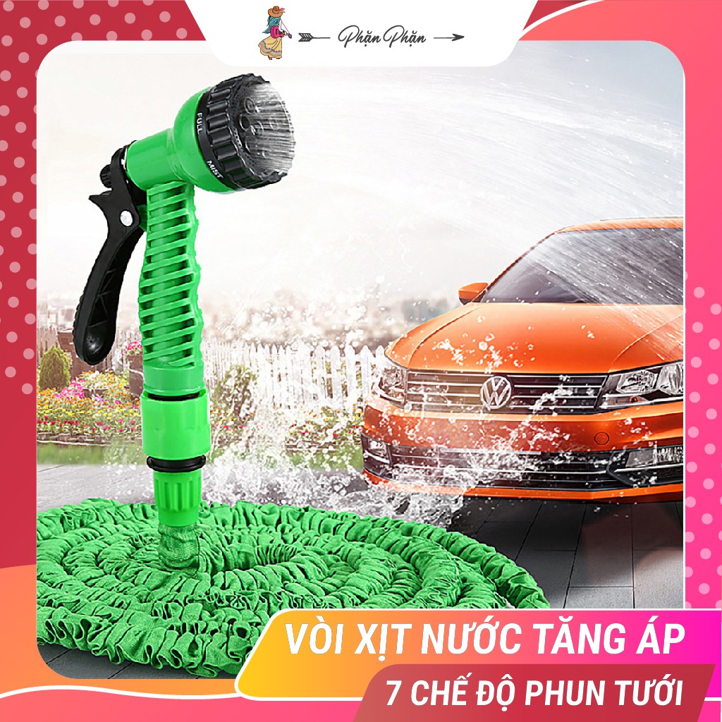 Vòi xịt tăng áp lực nước rửa xe tưới cây gia đình vòi phun nước ống giãn nở nhiều chế độ tùy chỉnh thông minh Phặn Phặn