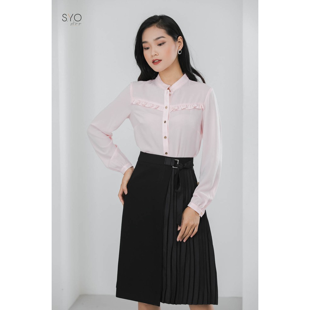 Áo cổ tàu kẹp bèo-VAIA SHIRT SYO A5220001