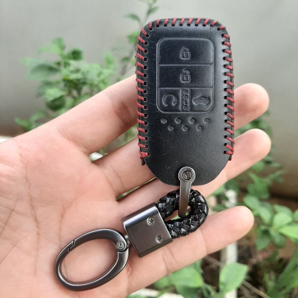 Bao da chìa khoá Honda Civic , City, CRV loại chìa 4 nút  Da bò thật 100%