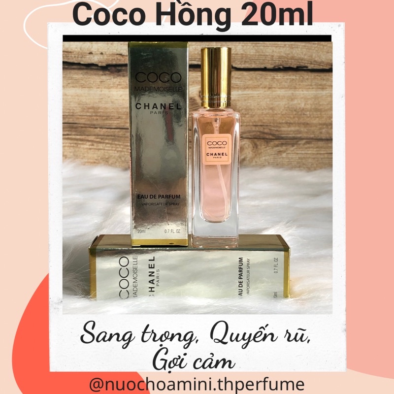 Nước Hoa Mini 20ml Coco hồng cho nữ siêu cuốn hút.