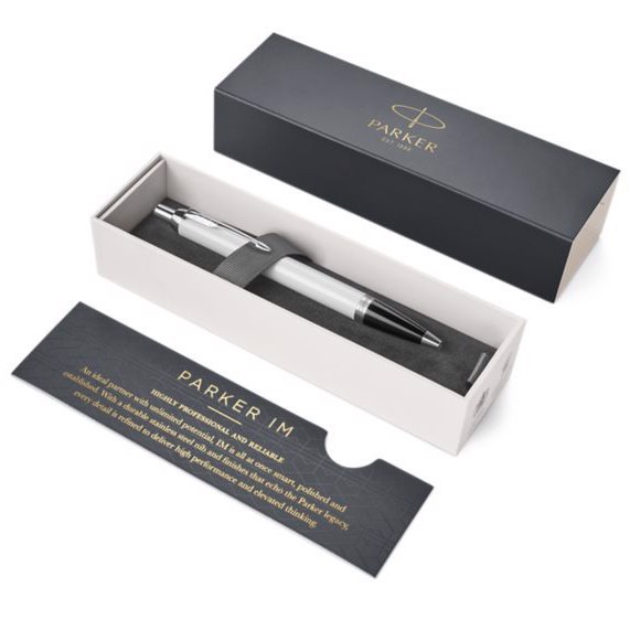 [Chính Hãng] Bút bi cao cấp Parker IM Đ-White Lacquer CT TB4-1975650 (Hàng Nhập Khẩu)