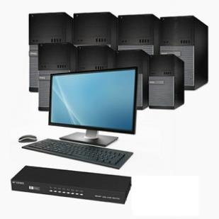 TẶNG KÈM ADAPTER NGUỒN 5V Bộ Switch KVM 8 port KVM 1-8, 8 cây ra 1 màn hình MT-Viki, Bộ gộp 8 máy tính ra 1 màn hình thumbnail