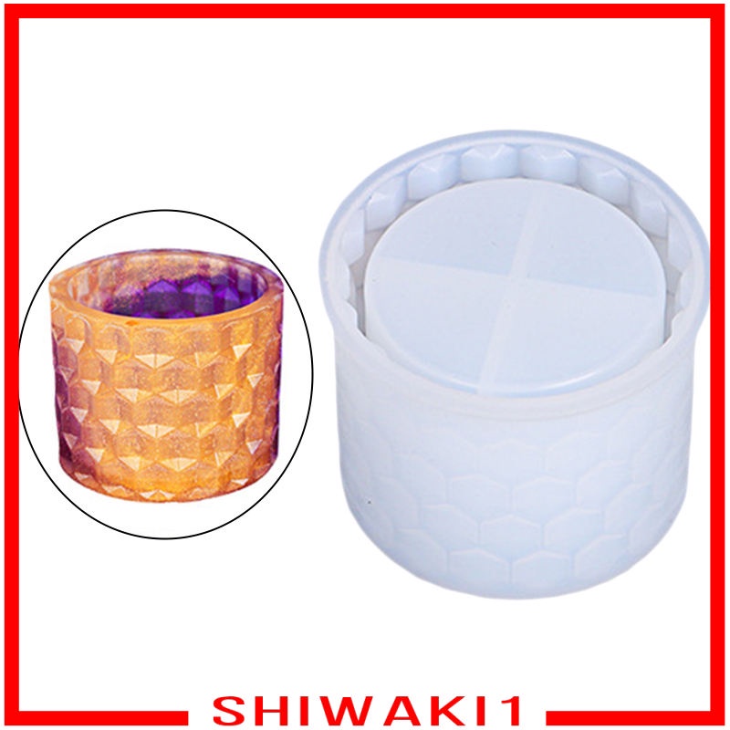 Khuôn Silicone Làm Chậu Hoa Nhựa Resin Mini