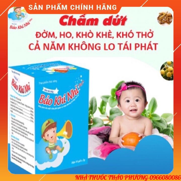 ✔BẢO KHÍ NHI PLUS✨thảo dược vị socola dễ uống✨giúp bé giảm nhanh ho đờm,khò khè,khó thở,tăng miễn dịch không lo tái phat