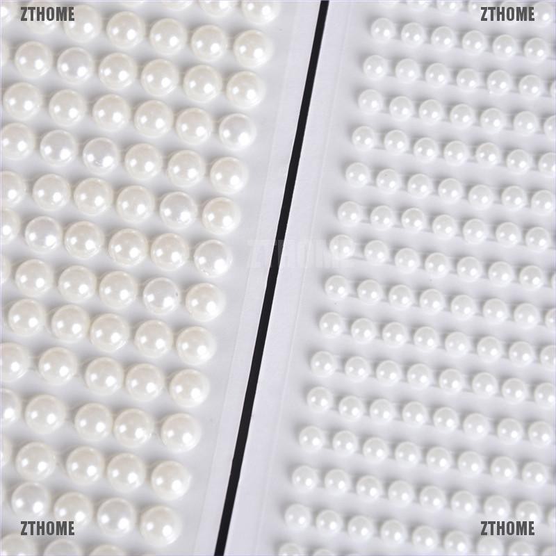 Hạt ngọc trai nhựa acrylic dán trang trí thủ công