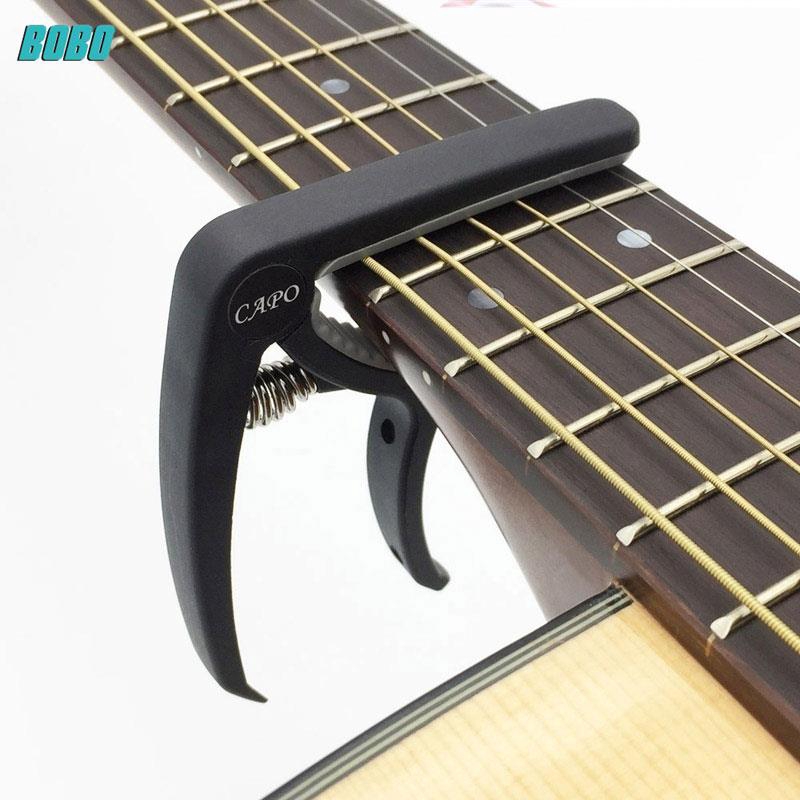 [Bobo] Durable Guitar Capo Pocket Household Clamp Key Capo Tuning Clamp Plastic Steel