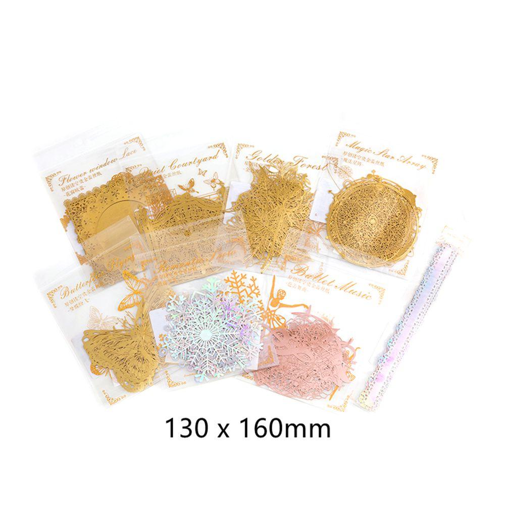 Miếng Dán Trang Trí Sổ Tay/ Album Ảnh Màu Laser Kiểu Cổ Điển Độc Đáo DIY