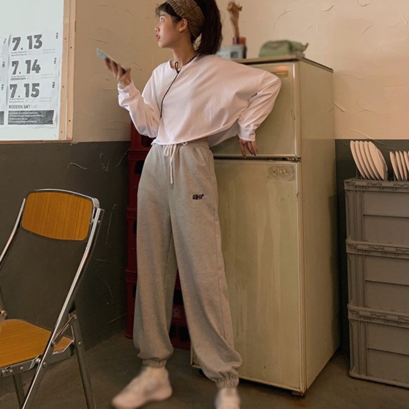 Quần Thể Thao Lưng Cao Chất Liệu Co Giãn Phong Cách Hàn Quốc | BigBuy360 - bigbuy360.vn