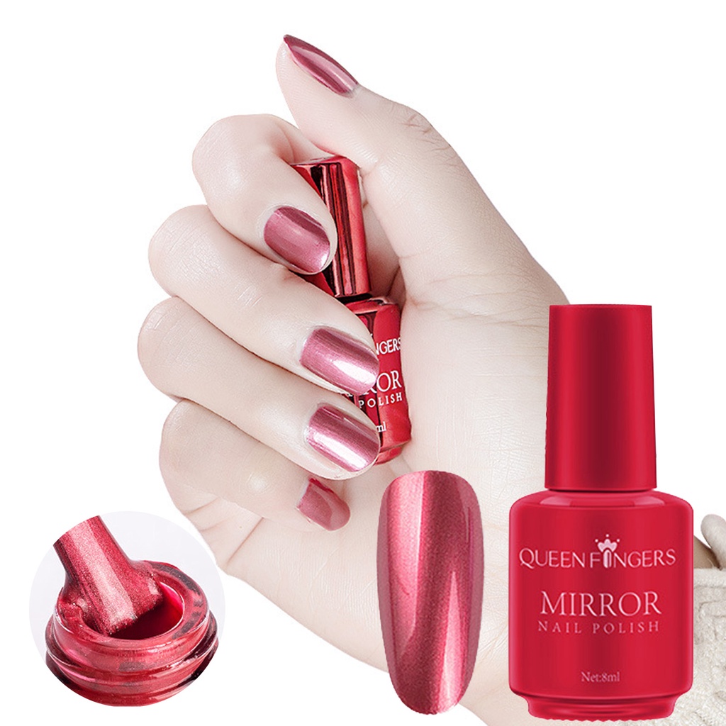 Sơn Móng Tay Tráng Gương 8ml Nhanh Khô DIY