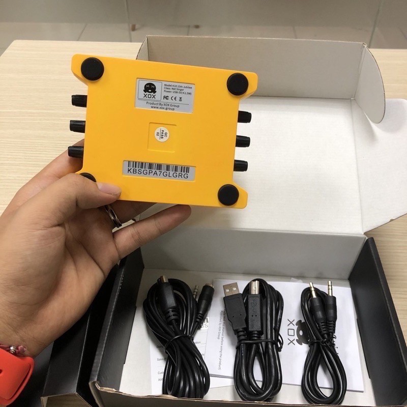 Sound card XOX K10 ⚡FREESHIP⚡ Phiên Bản Tiếng Anh - Kỷ Niệm 10 Năm Thành Lập Thương Hiệu