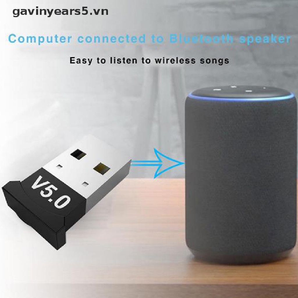 Usb Bluetooth 5.0 nhận tín hiệu không dây cho máy tính