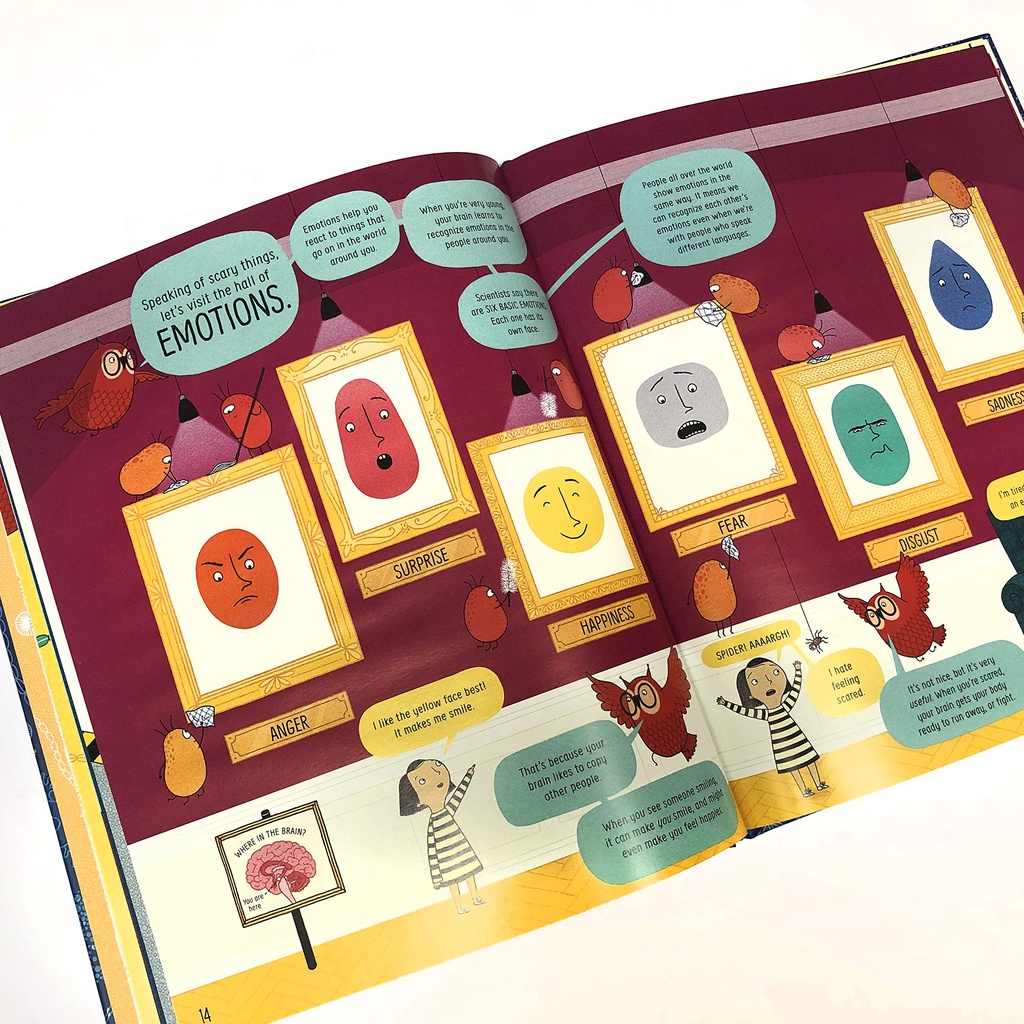 Sách Usborne khoa học cho bé 6-8 tuổi Usborne Book of the Brain and How it Works