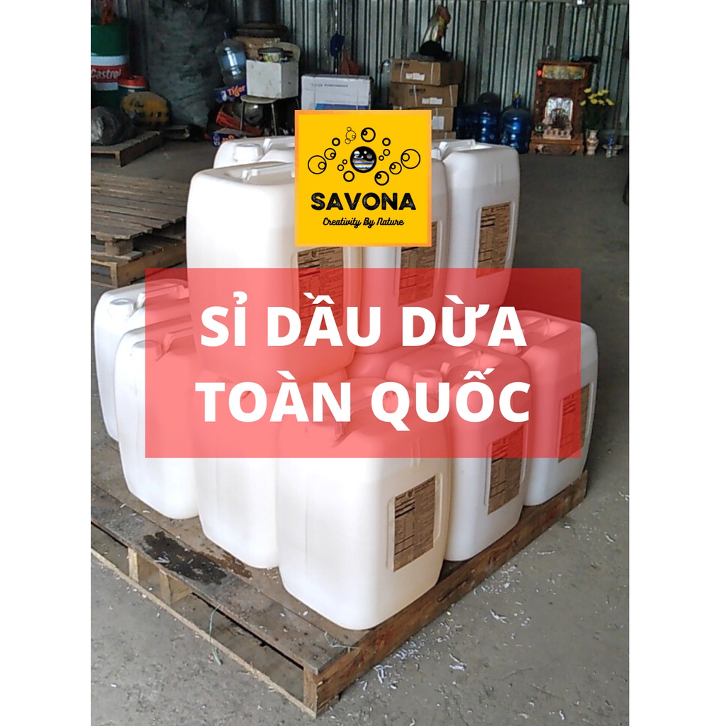 Dầu dừa không mùi làm xà phòng 500ml - Dầu dừa RBD - Nguyên liệu xà phòng, nguyên liệu mỹ phẩm - Refined Coconut Oi500ml